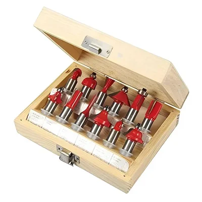 Heavy Duty 12 pcs Router Bit Set for Prithvi P750 Electric Router